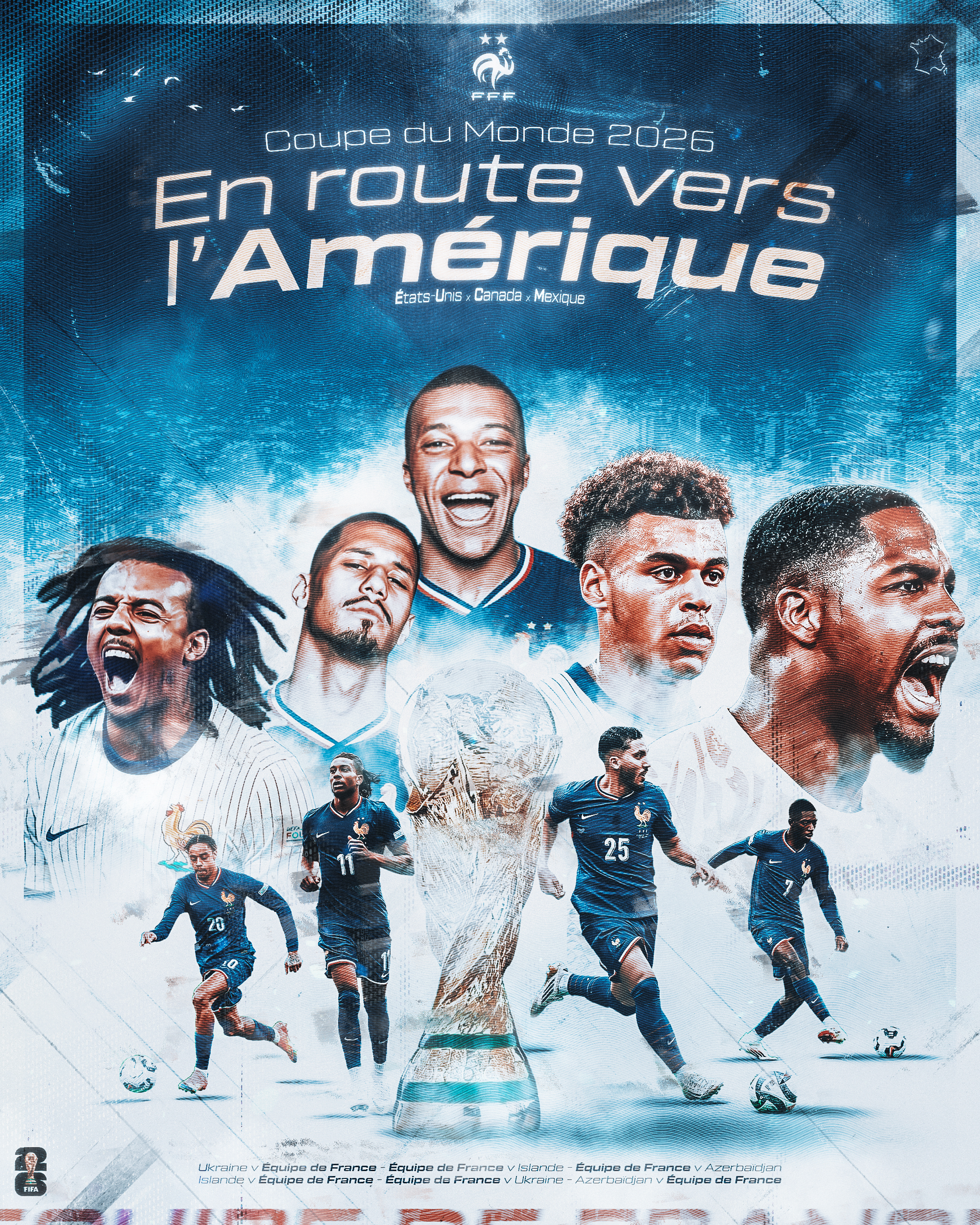 Création visuelle Équipe de France - performance sportive